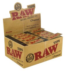 RAW Originálne nebielené filtre Tips - 50 ks v box