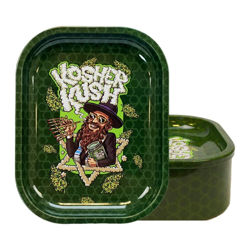 Best Buds Ohut laatikko, rullaava säilytysalusta Kosher Kush 18 x 14 cm