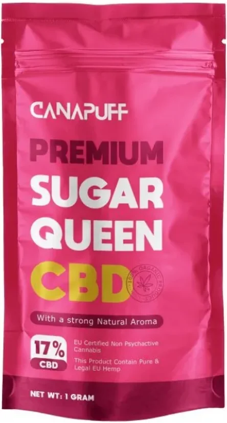 CanaPuff CBD hamppukukkasokeri kuningatar, CBD 17 %, 1 g - 10 g