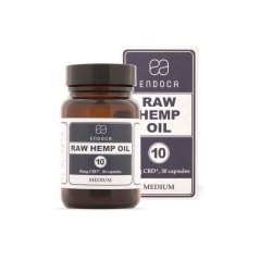 Endoca RAW Ulei de cânepă capsule 300 mg CBD + CBDa, 30 buc