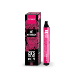 Euphoria CBD jednorazové vape pero ľadový vodný melón, 2 ml