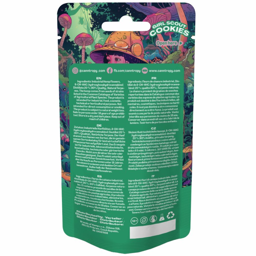 Canntropy 8-OH-HHC Flower Girl Scout -keksejä, 8-OH-HHC 90 % laatua, 1 g - 100 g