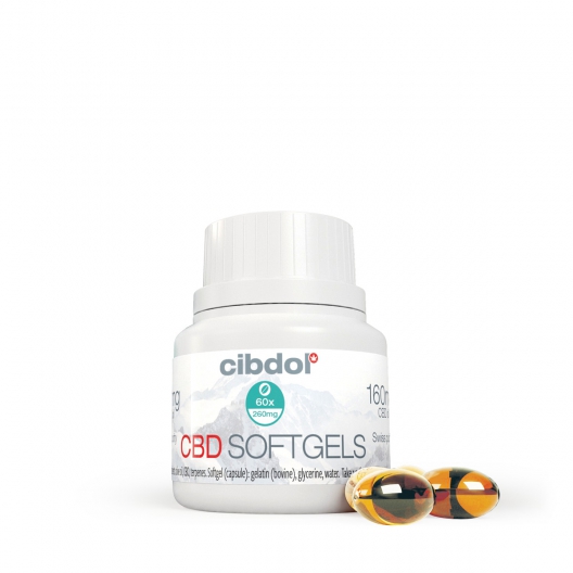 Cibdol CBD mehke kapsule 20%, 60x32mg, 1920 mg
