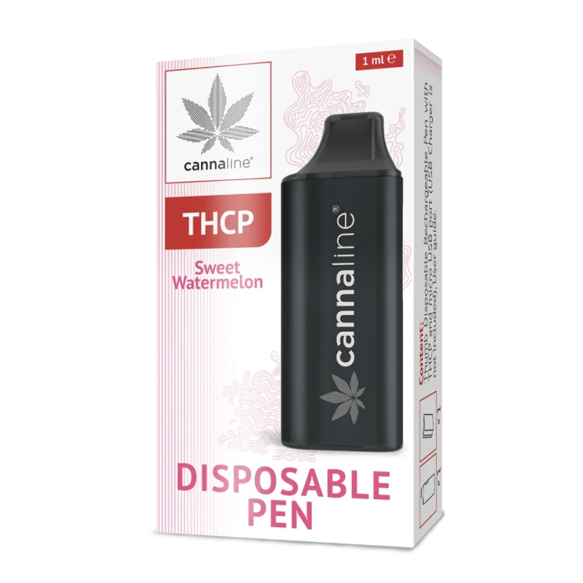 Cannaline THCP Vape Pen Jetable Pastèque Douce, 1 ml