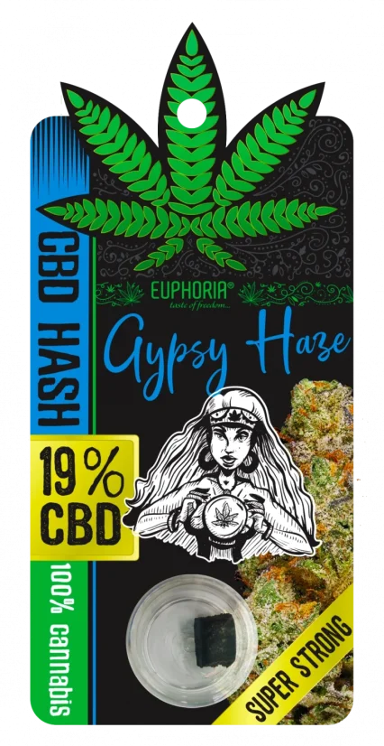 Euphoria CBD Hash 19% Gypsy Haze 1 g