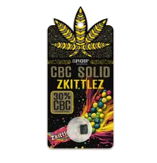 Euphoria Hash sólido CBC Zkittlez, CBC 30 %, 1 g
