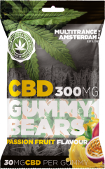 Orsetti gommosi al CBD aromatizzati al frutto della passione (300 mg), 40 buste in cartone, 4000 g