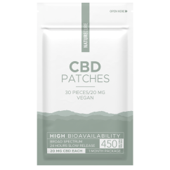 Nature Cure CBD-laastarit – laaja kirjo, 450 mg CBD, 30 kpl x 15 mg