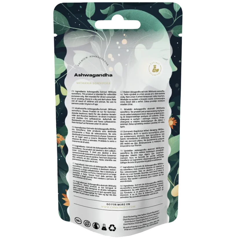 Canntropy Ashwagandha (Withania somnifera) Extract 5%, 5 g - 100 g