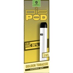 elfbar elfa kaufen Czech CBD 10-OH-HHC Vape Pen disPOD Golden Tobacco, 90 % 10-OH-HHC, 1 ml