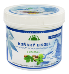 Herbavera Koňský EISGEL s konopím, kaštanem, kostivalem a čertovým drápem chladivý, 500 ml