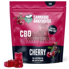 Cannabis Bakehouse CBD Gummi Bears - kirsikka, 22 kpl x 4 mg CBD, 30 g