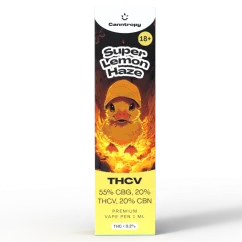 Canntropy Vape pero THCV Super Lemon Haze, 20 % THCV, 60 % CBG, 20 % CBN, 1 ml