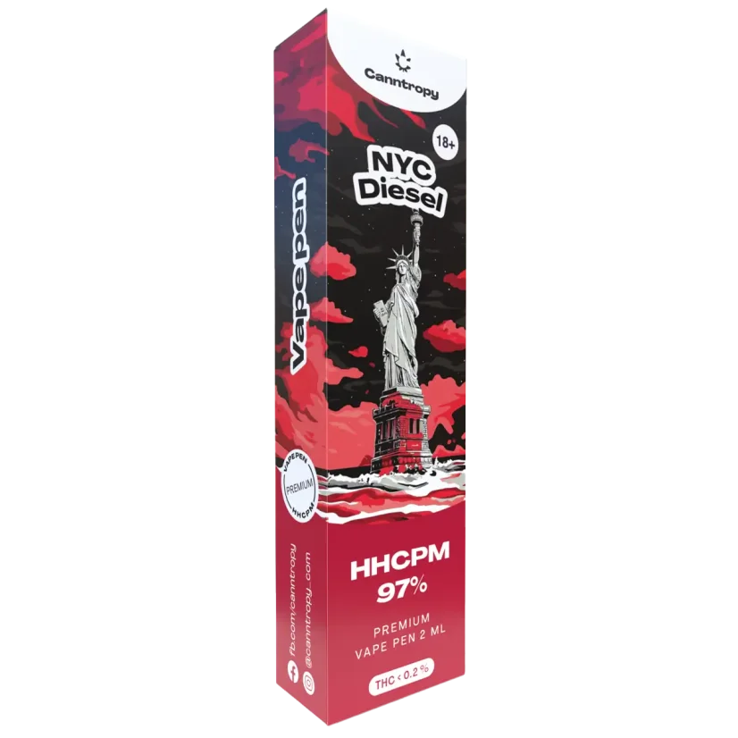Canntropy HHCPM Vape Pen NYC Diesel, HHCPM 97% calitate, 2 ml