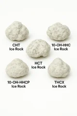 Ice Rock Flowers sample set - CBD Ice Rock, 10-OH-HHC Ice Rock, HCT Ice Rock, 10-OH-HHCP Ice Rock, THCX Ice Rock, 5 x 1 g