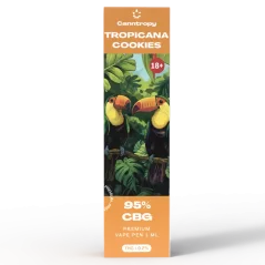 Stylo vape Canntropy CBG Tropicana Cookies, 95 % CBG, 1 ml