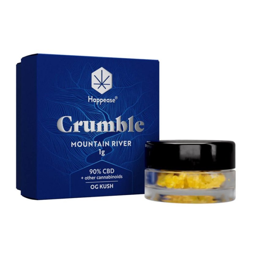 Happease - Extrakt Mountain River Crumble, 90% CBD, 1 g