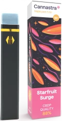 Cannastra CBDP Kertakäyttöinen Vape Pen Starfruit Surge, CBDP 88 % laatu, 1 ml