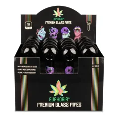 Euphoria Premium Glass Pipes, random design