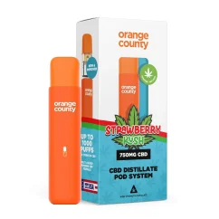 Orange County CBD pod-vape-kynä Strawberry Kush, 1 ml