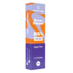 Canntropy H4CBD Vape rašiklis Rūgštus dyzelinas 95%, 1 ml