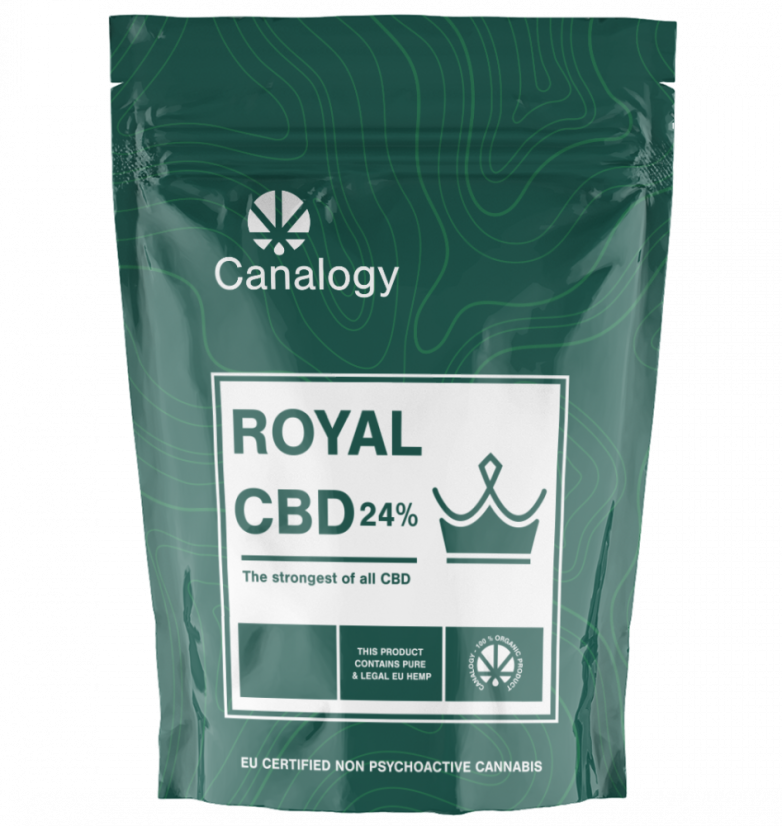 Canalogy CBD Kendervirág Royal 24%, 1g - 1000g - Grammok száma: 50 gramm