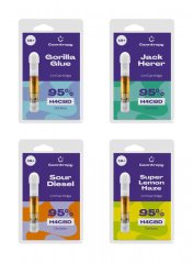 Canntropy H4CBD Cartridge bundle, 95 % H4CBD, All in One Set - 4 příchutě x 1 ml