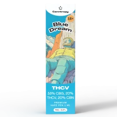 Canntropy THCV Vape Pen Blå dröm, 20 % THCV, 60 % CBG, 20 % CBN, 1 ml