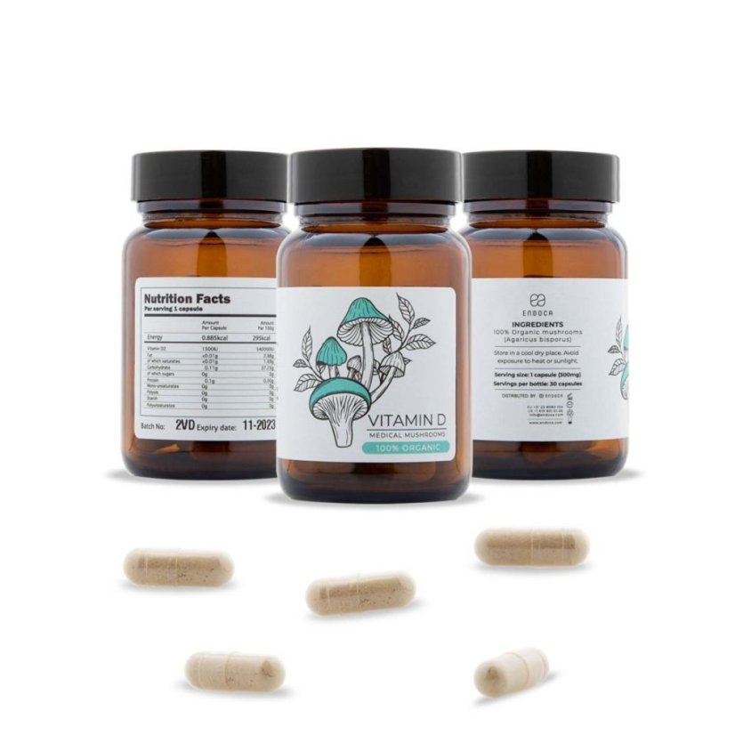 Endoca Luomu D-vitamiini, 60 kapselia