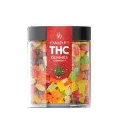 CanaPuff THC+ Gummies Raspberry, THC alle 0,2 %, 10 - 50 kpl