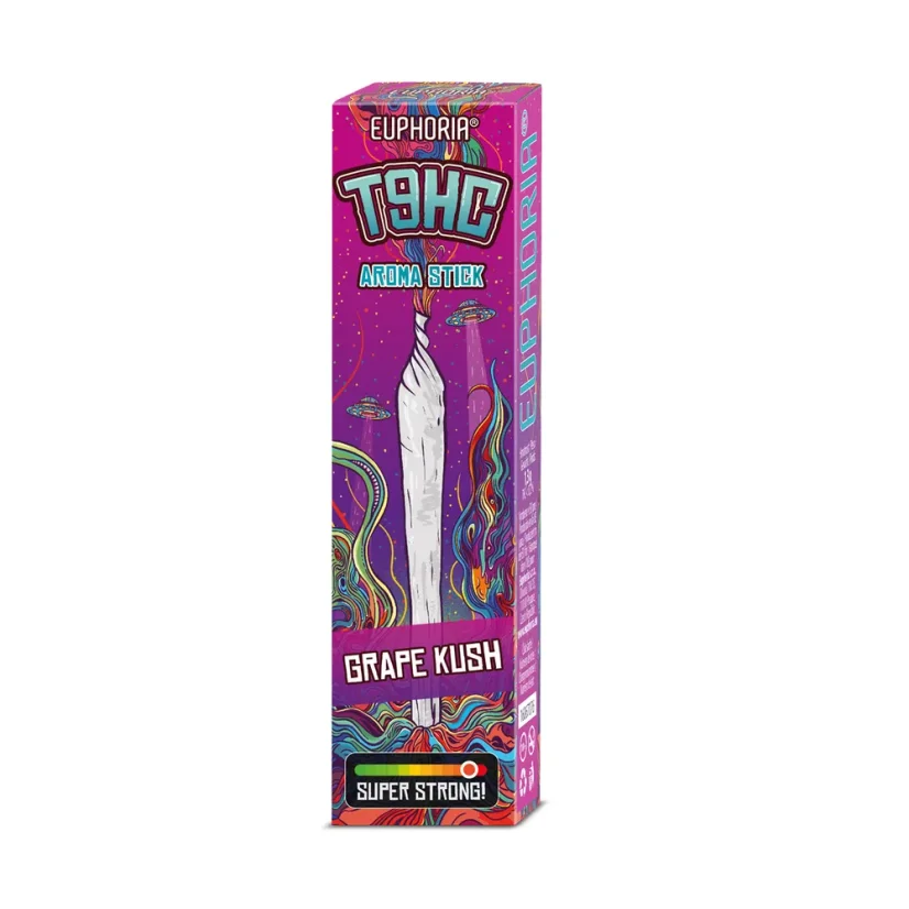 Euphoria T9HC Aromaattinen tikku Grape Kush, 1 kpl