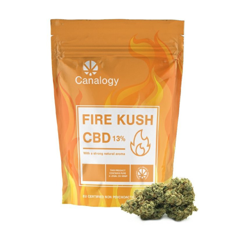 Canalogy Cânhamo CBD flor Incêndio Kush 13 %, 1g - 1000g