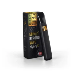 Eighty8 E8High Vape de unică folosință Banana, 96 % E8High, 2 ml