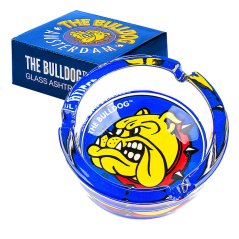 Bulldogin alkuperäinen sininen lasituhkakuppi
