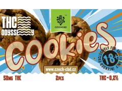 Czech CBD THC Odyssey Cookies, 50 mg THC, 2 τεμ.