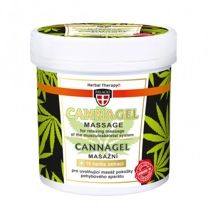 Palacio Hampun hierontageeli CANNAGEL, 250 ml