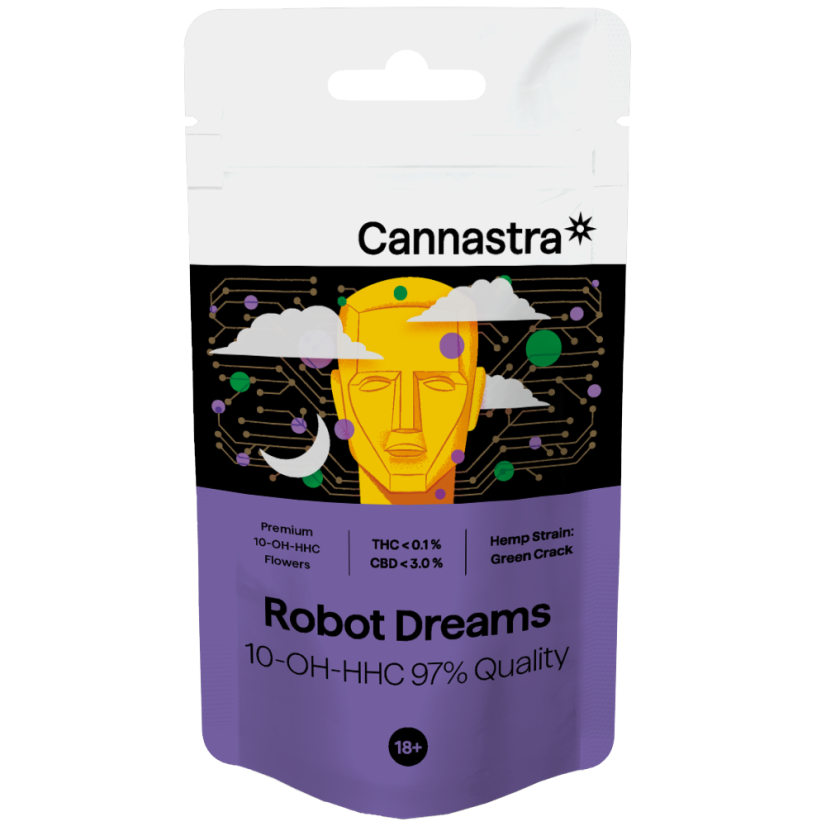Cannastra 10-OH-HHC Flower Robot Dreams 97 % kvalita, 1 g - 100 g