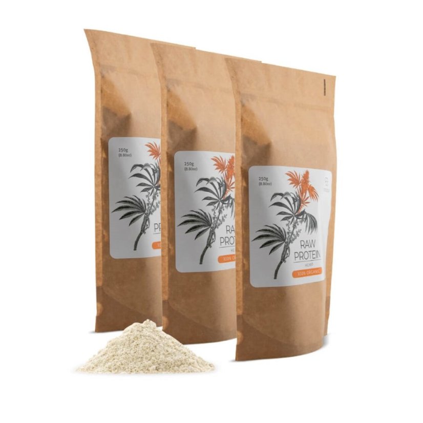 Endoca Raaka luomuhamppuproteiinijauhe, 250 g