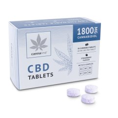 Cannaline CBD-tabletit Bcomplexilla, 1800 mg CBD, 30 x 60 mg