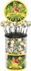Cannabis Mango Kush Lollies – Displaybehållare (100 Lollies), 1800 g
