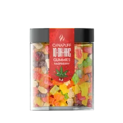 CanaPuff 10-OH-HHC Gummies Raspberry, THC less than 0,2 %, 10 - 50 pcs