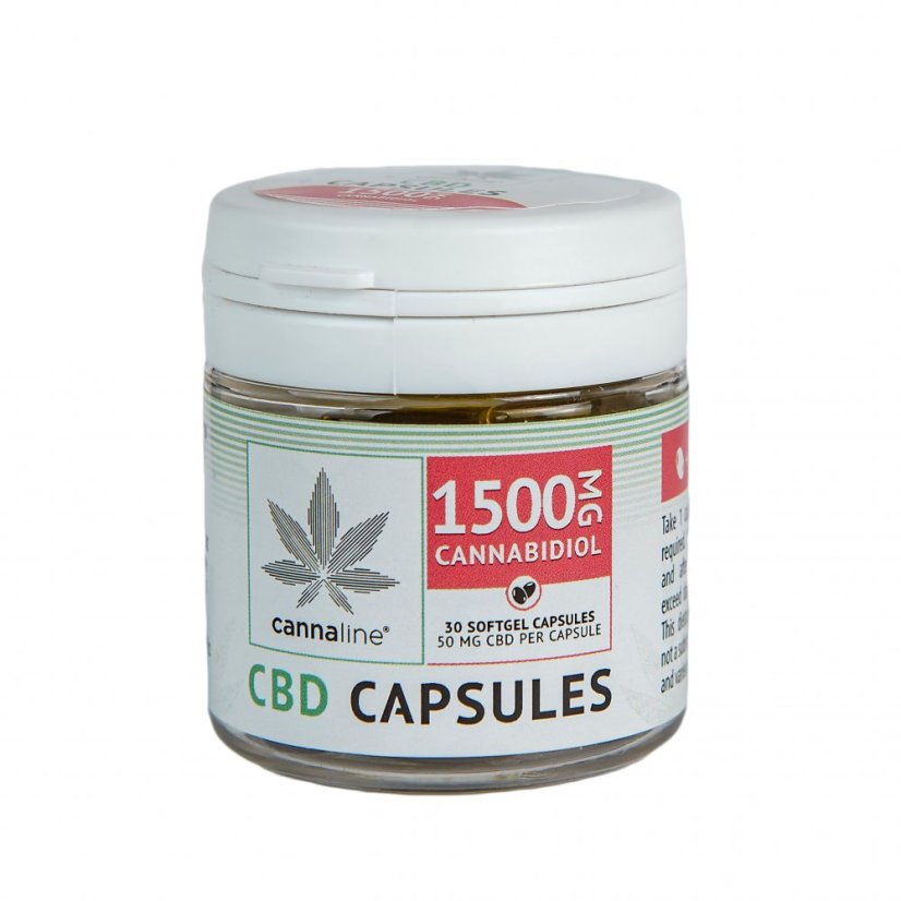 Cannaline CBD kapsule - 1500 mg CBD, 30 x 50 mg
