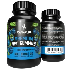 CanaPuff HHC Gummies Blue Raspberry, 20 бр x 25 mg, 500 mg, 70 g