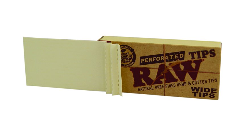 RAW Perforované široké hroty Nebielené široké filtre