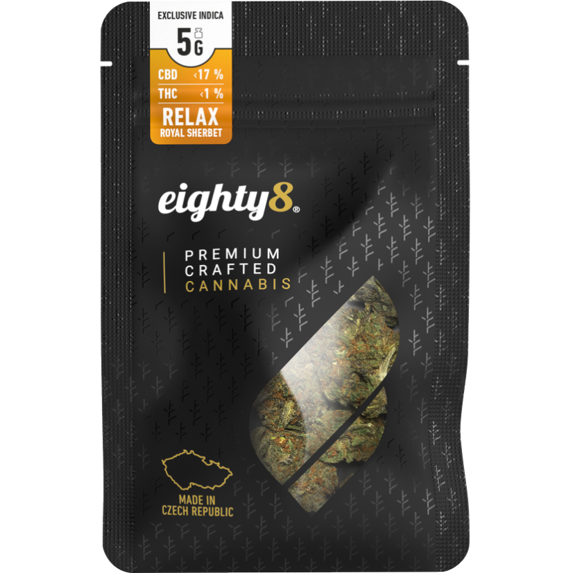 Eighty8 CBD Hampun kukka Kuninkaallinen Sorbetti -1-5 grammaa