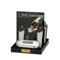 Clipper Classic Metal – Musta ja hopea (12 kpl)