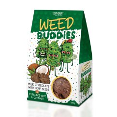 Euphoria Weed Buddies cookies med mælkechokolade, 100 g
