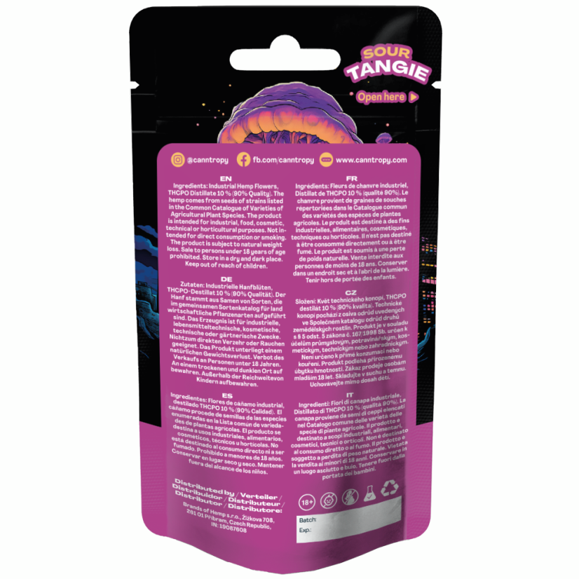 Canntropy THCPO Flower Sour Tangie, THCPO 90% laatua, 1g - 100g