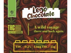 Czech CBD THC Odyssey chocolate lego, 40 mg THC