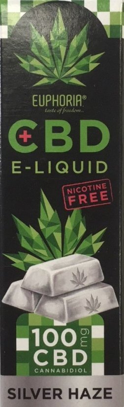 Euphoria CBD Liquid Silver Haze 10ml, 100mg CBD